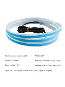 1入組1.8m12VLED燈防水汽車引擎蓋燈條 - 淺藍色 - 查看 5