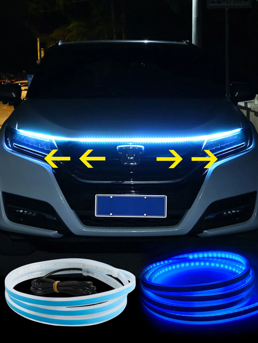 1入組1.8m12VLED燈防水汽車引擎蓋燈條 - 淺藍色 - 查看 1