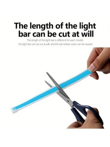 1入組1.8m12VLED燈防水汽車引擎蓋燈條 - 淺藍色 - 查看 3