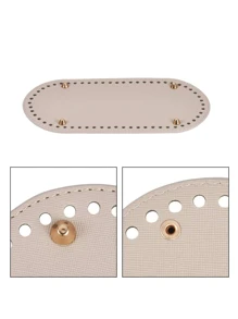 1 cái PU thủ công may thủ công - Màu be - Xem 3