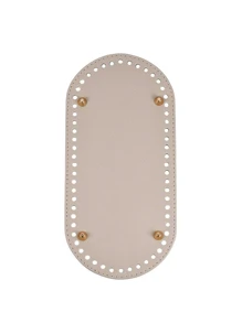 1 cái PU thủ công may thủ công - Màu be - Xem 1