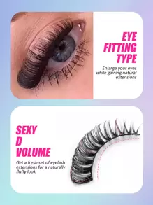 Asiteo Russian Strip Lashes 10 Pairs D Curl Fluffy Faux Mink Lashes Dramatic Volume Fake Eyelashes Extensions Makeup Strip Lashes,Lashes,Eyelashes,Fake Lashes