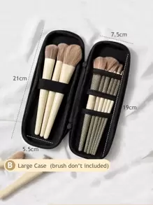 Waterproof Travel Cosmetic Brush Bag, 1Pc Black Makeup Brush Organizer Makeup Brush Case Cosmetic Brush Bag Holder For All Brushes, Makeup Bag Makeup Pouch Skincare Bag Toiletry Bag Packing Cubes, Travel Essentials Cruise Essentials Dorm Essentials, Wedding Bridesmaid Gifts, Mom Gifts, Birthday Gifts, Gifts For Friends And Teachers, Home Decor, Christmas Gifts, Pouch, Travel, Gifts For Women, Women's Travel Essential, Pouch, Clutch / Small Handbag, Makeup Organizer, Pouch, Brush Holder, Mini Pouch, Large Capacity Pouch,Gifts For Women,Christmas Gifts,Gift Ideas For Women - Black - View 4