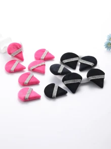 Có thể tái sử dụng Đệm khí Puff , 12 cái Tam giác Thiết kế Đồ trang trí Rhinestone Bọt biển trang điểm Bột Puff Nước Tẩy trang Tấm lót Đối với Trang điểm - Nhiều màu - Xem 3