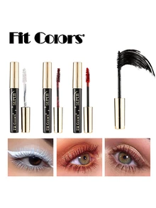 豐盈睫毛膏,1入組捲曲加長自然豐盈防污睫毛膏奶油睫毛彩妝化妝品 - 黑色 - 查看 11