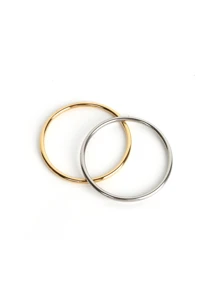 1入組時尚不銹鋼鏤空圓形手環適合女士,首飾配件