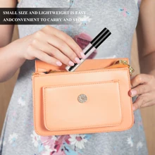 支裝帶刷子睫毛膏空管、睫毛膏瓶、帶橡膠插入物可填充睫毛膏管、睫毛生長油管、用於蓖麻油睫毛膏塑料睫毛膏空管 - 黑色 - 查看 5