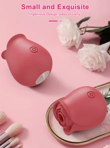 Vibrador en forma de rosa para mujeres, estimulador de succión para el punto G y el clítoris, juguete sexual impermeable para masturbación femenina y parejas, regalo de Navidad