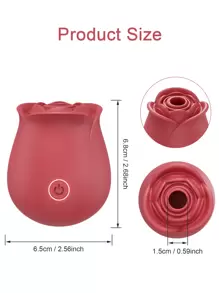 Vibrador en forma de rosa para mujeres, estimulador de succión para el punto G y el clítoris, juguete sexual impermeable para masturbación femenina y parejas, regalo de Navidad