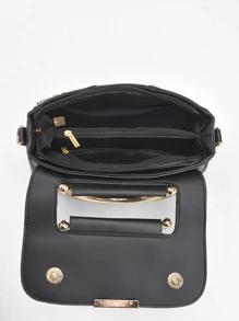 新款時尚女士肩袋，可當手提包或斜背包，母親節禮物，媽媽禮物，媽媽的必備品，外出媽媽包 - 黑色 - 查看 8