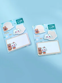 3 CÁI , Hoạt hình Ghi chú dính , Sinh viên Sổ tay , Creative Quảng cáo Văn phòng Màu sắc Ghi chú dính - Nhiều màu - Xem 6