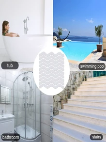 6 Cái/bộ Phòng Tắm Hình Chữ S Miếng Dán Chống Trơn Trượt, Sóng An Toàn Gia Đình Miếng Dán Trong Suốt PEVA Bồn Cầu Thang Dải Chống Trơn Trượt Cho Phòng Tắm - trắng - Xem 4