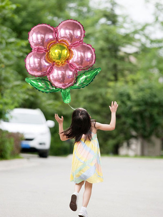 Mtrong Te 5入組花朵設計裝飾氣球