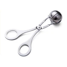 1pc Stainless Steel Meatball Mold And Tongs Set - Silver - View 3