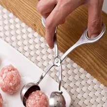 1pc Stainless Steel Meatball Mold And Tongs Set - Silver - View 6