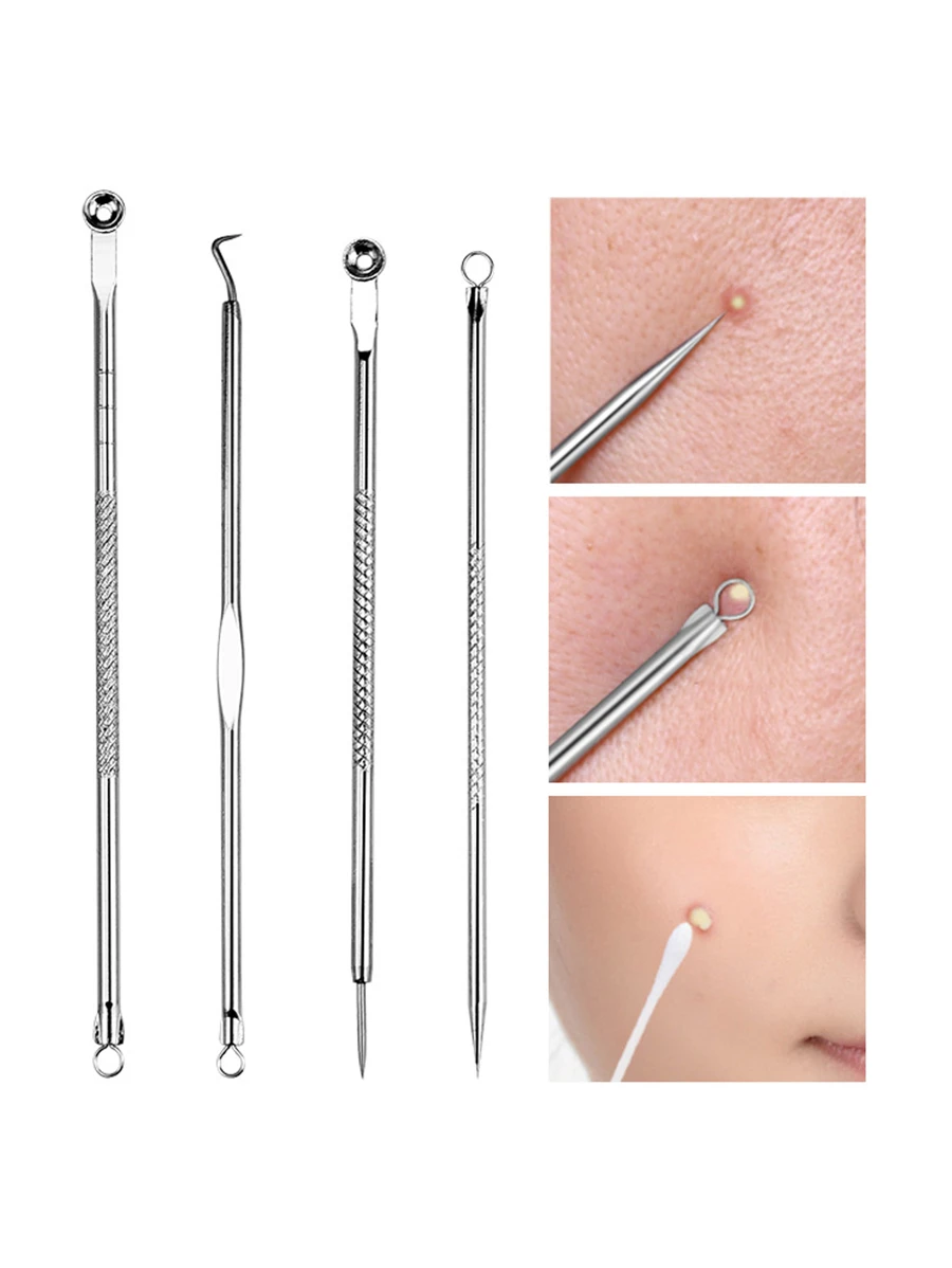 4件套卸妝套裝，立即去除不需要粉刺和白頭粉刺