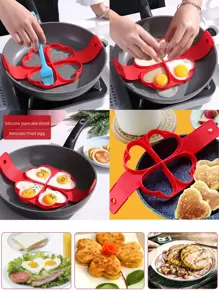 1pc Geometric Shaped Silicone Egg Ring