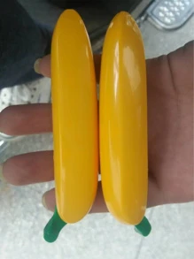 1 pieza en forma de plátano Bolígrafo , creativo de plástico Bolígrafo para estudiantes - Amarillo - Ver 2