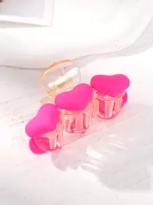 心形装饰发夹可爱情人节情人爪夹发夹发夹发夹发夹发夹发夹，学校用品，学院秋冬发饰女士度假装女士