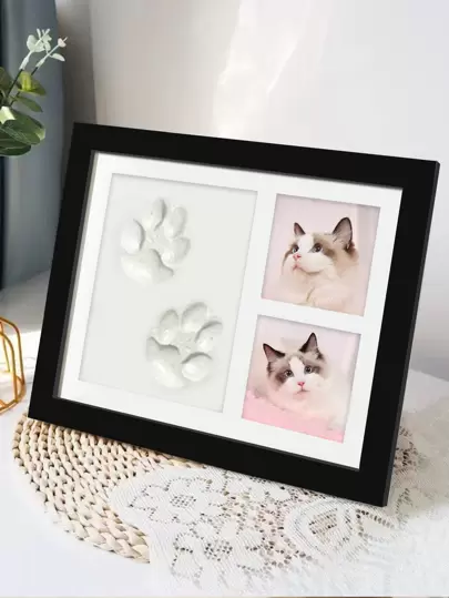 1pc Simple Foot Hand Print Pet Frame For Decoration