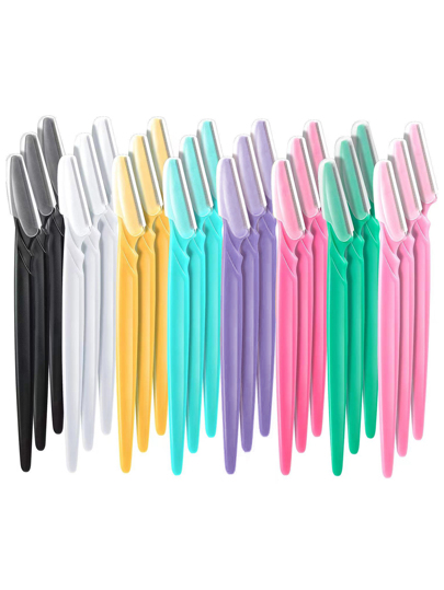 ماكينة حلاقة الحواجب، 24 قطعة من أدوات التجميل من الفولاذ المقاوم للصدأ، ماكينة تشذيب الشعر الزائد في الوجه، مقص الحواجب، مستلزمات التجميل، رخيصة، ديكور الغرفة، الخزانة، السفر، غرفة النوم، اكسسوارات التجميل، ماكينة حلاقة الحواجب