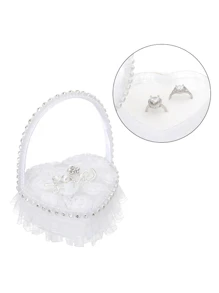 1pc Lace Decor Ring Box