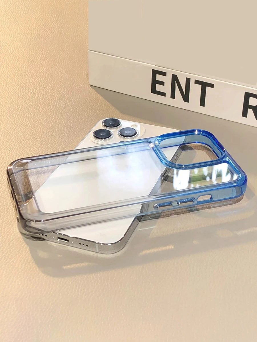 透明手機殼帶底座 - 淺藍色 - 查看 1