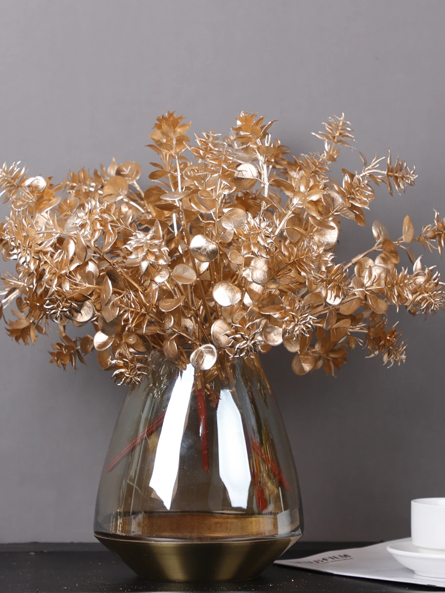 1pc Artificial Plant - Gold - View 1