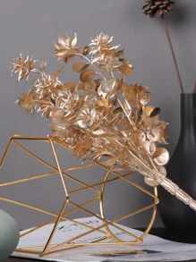 1pc Artificial Plant - Gold - View 5