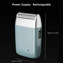 5W powerful rechargeable shaver Professional Electric Shaver Electric Razor Balds Head Shaving Machine Mini Beard Trimmer - Black - View 4