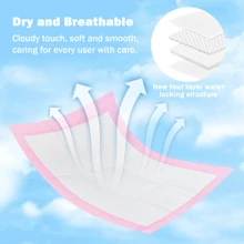 5pcs Disposable 13 X 18 Inch Ultra Absorbent Changing Pad Baby Shower Family Decorations Gifts