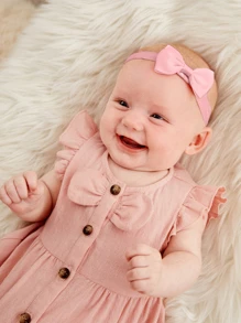 5入組嬰兒蝴蝶結裝飾髮帶 - 彩色 - 查看 4