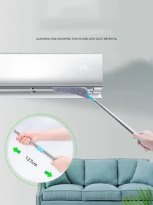 2 chiếc, Khăn lau bụi làm sạch đáy giường bằng sợi nhỏ có thể giặt được, Bàn chải làm sạch bụi có kẽ hở có thể thu vào, Bàn chải quét bụi sàn, Bàn chải lau bụi linh hoạt bền bỉ, Hoàn hảo cho giường sofa và đáy đồ nội thất, Dụng cụ vệ sinh, Dụng cụ làm sạch, Đồ dùng học tập trở lại - Màu xanh lam - Xem 6