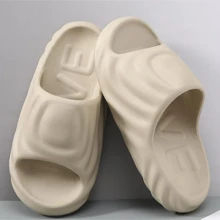 Summer New Slipper Unisex Indoor Outdoor Wear-Resistant Non-Slip Thick Sole Slippers, Soft Comfort Fashionable Design EVA Anti-Slip Durable Sandals - Khaki - View 4