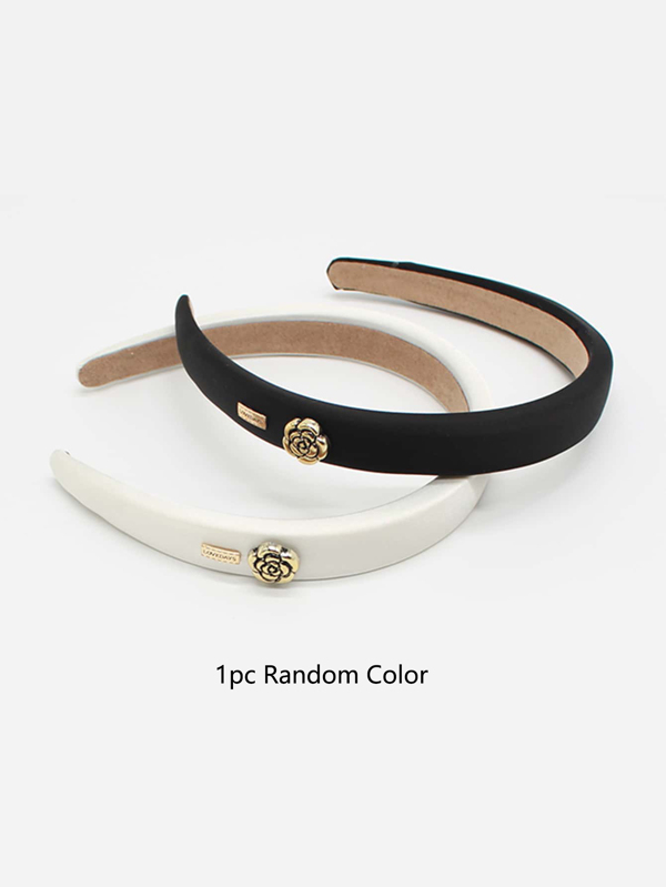 1pc Random Color Flower Decor Headband