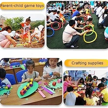 Floating Pool Noodle Foam Tube Kid Float Swim Rods Solid Kindergarten Gymnastics Sponge Stick - Red - View 3