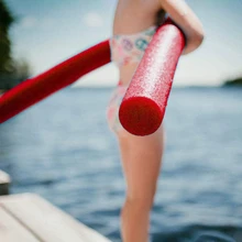 Floating Pool Noodle Foam Tube Kid Float Swim Rods Solid Kindergarten Gymnastics Sponge Stick - Red - View 5