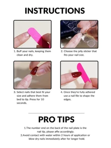 Thể hiện tình yêu của bạn với 24 chiếc dài Stiletto Cherry Pattern Full Cover Bộ móng tay giả - Nhiều màu - Xem 5