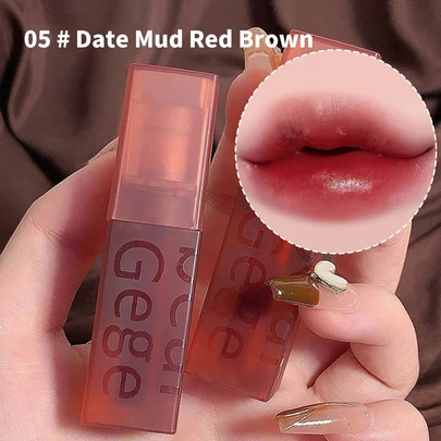 Gege Bear 液體唇彩，光澤唇彩，持久防水不粘杯女式唇妝