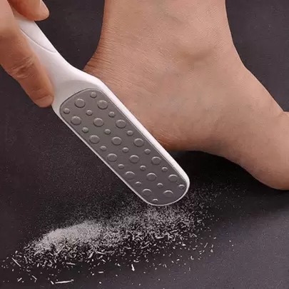 1pc Double-Sided Foot Scrubber, White Foot Exfoliating Brush For Home,Bag,Organizer,Storage