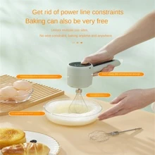 1入組迷你家用攪拌器,用於打奶油和蛋的電動手持烘焙工具 - 藍色 - 查看 5