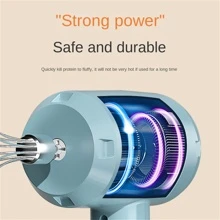 1入組迷你家用攪拌器,用於打奶油和蛋的電動手持烘焙工具 - 藍色 - 查看 7