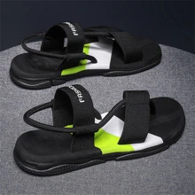 Fashionable Thong Sandals For Men, Letter Graphic Slingback Outdoor Sandals