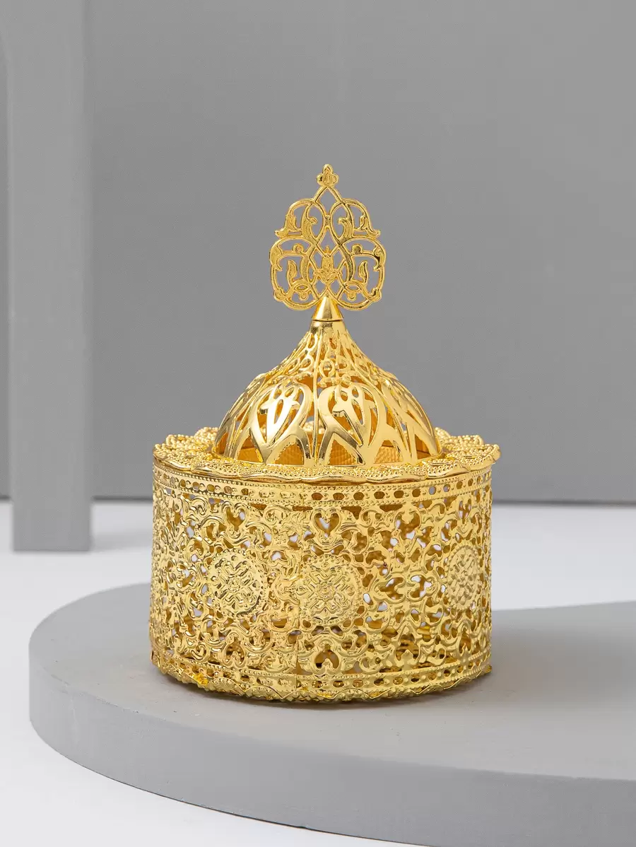 1 pieza Quemador de incienso con abertura - Dorado - Ver 1