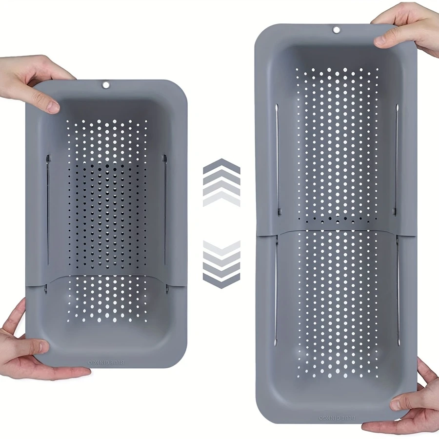 1 cái Rổ thoát nước bồn rửa có thể điều chỉnh - màu đen - Xem 1