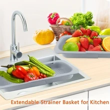 1 cái Rổ thoát nước bồn rửa có thể điều chỉnh - màu đen - Xem 5