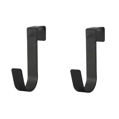 MUZIHOK 2 pezzi Ganci multifunzionali da appendere dietro alle porte di cucina e bagno senza foratura, adatti per cassetti, armadi e decorazioni per feste, camere da letto e la casa, Maglietta bianca da donna, Pantaloni neri da donna, Abbigliamento invernale da donna, Vestito