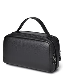 1Pc Large Capacity Black Clutch Bag Black Bag Hand Bag Office Supplies Vintage Storage Men Gift For Husband Dad Gift Valentines Gift Bag Fashionable Handbag Makeup Bag Student Outdoor Handbags Valentine Gifts Vintage The Sporty Life Men Wallet Bag Pack Spring Vintage Bags Mini Bag Small Bag Fashion Men's Bags Business Pillow Bag Men Men's Gifts Father Day Gift Holiday Essentials Bags For Holiday Pouch Wristlet Wallet Travel Essential Purse Organizer Gifts For Men Christmas Gifts Christmas Bags Men's Gifts Valentine'S Day