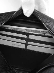 Portable Washing Toiletry Bag Men's Handbag For Sports Small Black Clutch Bag With Zipper And Litchi Pattern Wash Bag Toiletry Bag Outdoor Work And School Essentials Present Valentines Gifts Black Bag Winter Back To School Valentine Gifts For Men Vintage The Sporty Life Men Wallet Vacation Gift Bag Bag Pack Handbags Spring Vintage Bags Mini Bag Small Bag Business Pillow Bag Men Men's Gifts Father Day Gift Holiday Essentials Bags For Holiday Pouch Wristlet Wallet Travel Essential Purse Organizer Christmas Gifts