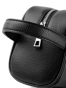 Portable Washing Toiletry Bag Men's Handbag For Sports Small Black Clutch Bag With Zipper And Litchi Pattern Wash Bag Toiletry Bag Outdoor Work And School Essentials Present Valentines Gifts Black Bag Winter Back To School Valentine Gifts For Men Vintage The Sporty Life Men Wallet Vacation Gift Bag Bag Pack Handbags Spring Vintage Bags Mini Bag Small Bag Business Pillow Bag Men Men's Gifts Father Day Gift Holiday Essentials Bags For Holiday Pouch Wristlet Wallet Travel Essential Purse Organizer Christmas Gifts